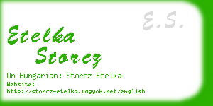 etelka storcz business card